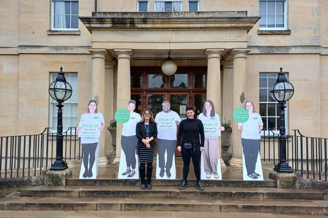 Angela Shaw (left) and Janelle Leone are two of the FTSU Guardians