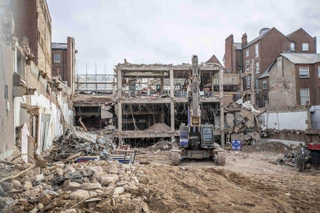 The high street giant had been a fixture in the Drapery since 1952 before closing down in May 2021. 201 student flats will be built in its place.