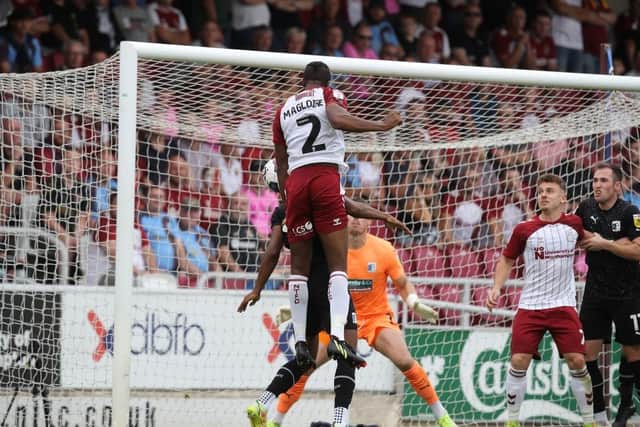 Magloire heads in his second of the season.