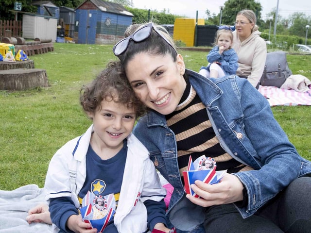 Children, parents and staff enjoyed an afternoon tea as a tree was planted to mark the Queen's 70-year reign.