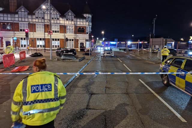 Pictures from the scene at 9pm. Credit: Logan MacLeod