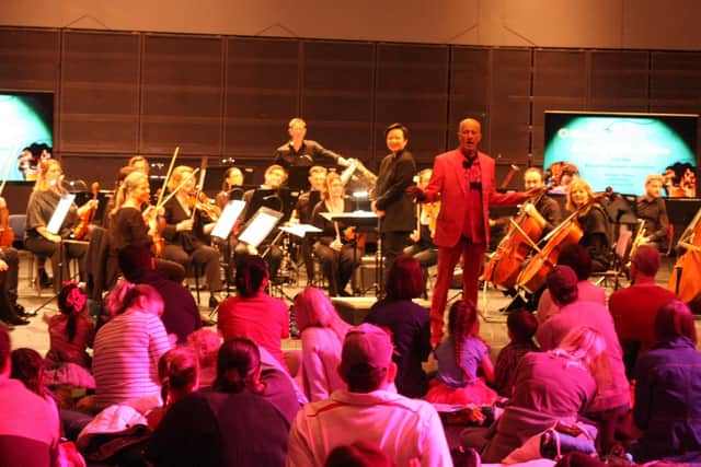 Tim Steiner and musicians from the Royal Philharmonic Orchestra