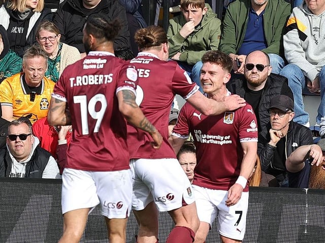 Took up advanced positions in the first half and was rewarded with his fifth goal of the season and 95th for the club in all. Composed finish in a chaotic penalty box to give Cobblers the lead. Carried out his defensive duties when pinned back for much of the second half. Even when he was shifted further forward he saw little of the ball... 7