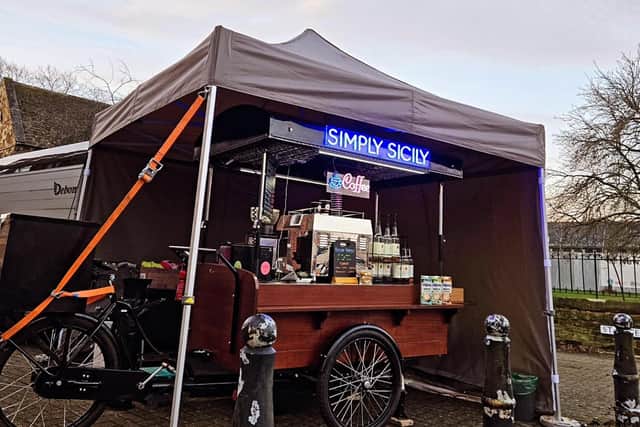Simply Sicily operates from a vintage trike and was set up by Sam Di Pane in September 2020.