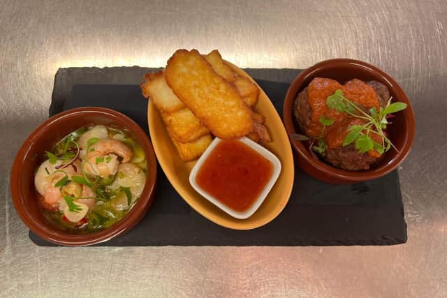 One of the new introductions the pair have made is bar tapas, pictured, which has gone down a treat with customers.