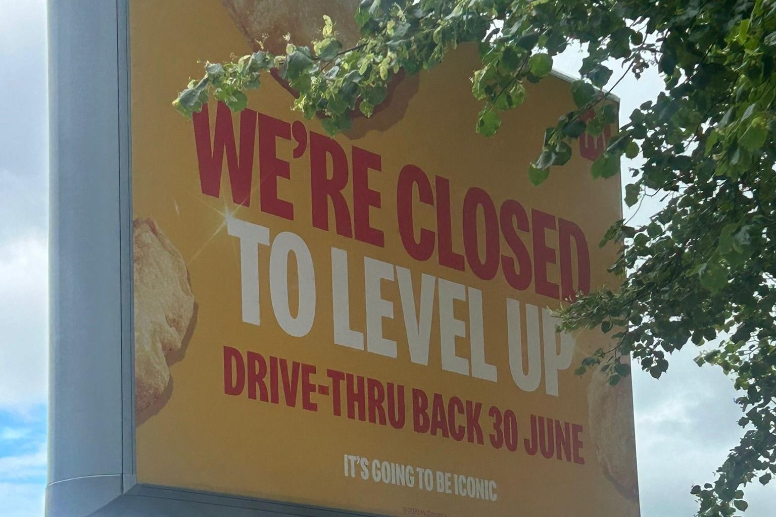 Here's when Daventry McDonald's will reopen its drive-thru and main ...