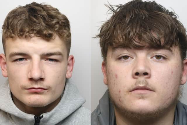Morgan Pilsbury (left) and Marshal Gearing (right). Photo: Northamptonshire Police.