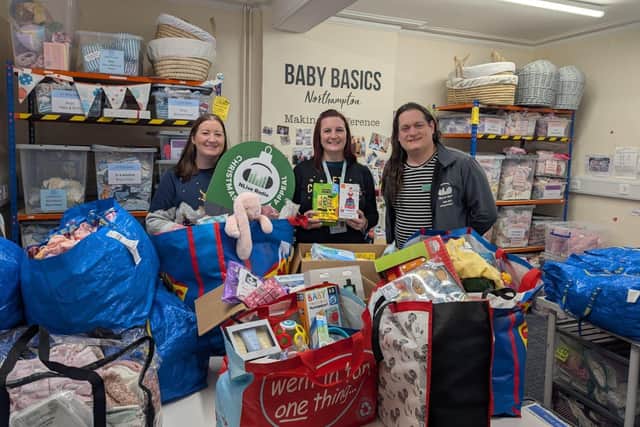 Presents being delivered to Baby Basics