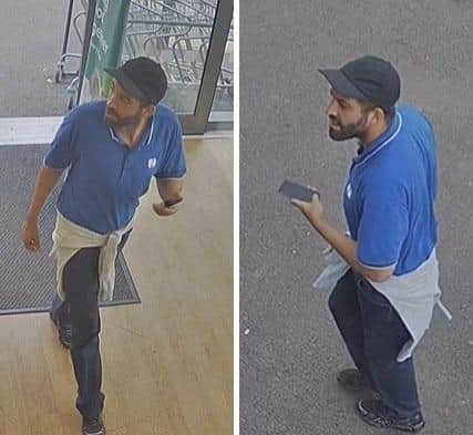 Police believe this man may have information about a robbery at a Northampton store