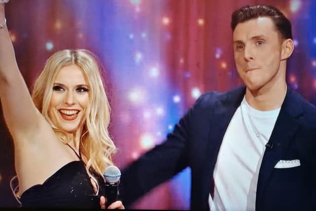 Corinna and her date.