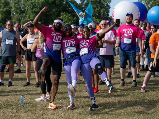 Runners taking part in the Race For Life at Abington Park in Northampton on Sunday, July, 12, 20026. Photo by David Jackson.