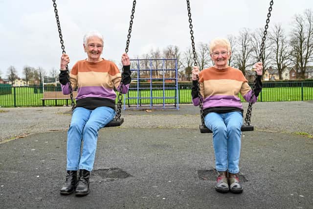 The cheeky pair used to swap places with each other at work to see if anyone would notice