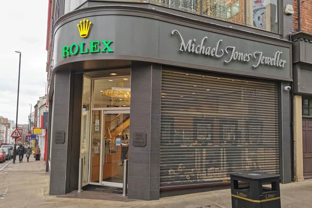 Michael Jones Jewellers was attacked by a 26-year-old man on Tuesday (January 31), who has since been arrested
