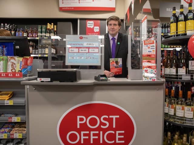 Andrew Lewer MP at the University Post Office