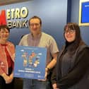 NNBN's Simon Cox and Marie Baker from 2022's Small Business Saturday campaign with Kerry Reynolds