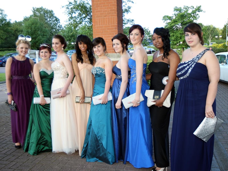 Weavers Year 11 school prom at The Hilton Hotel, Northampton, in 2012.