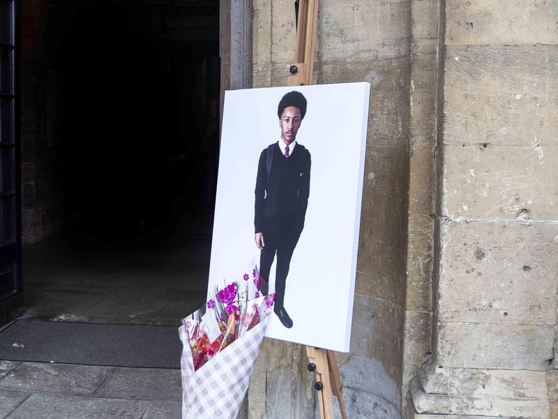 Hundreds attended All Saints' Church in town on Friday morning (May 12) to pay their respects to 16-year-old fatal stab victim Fred Shand