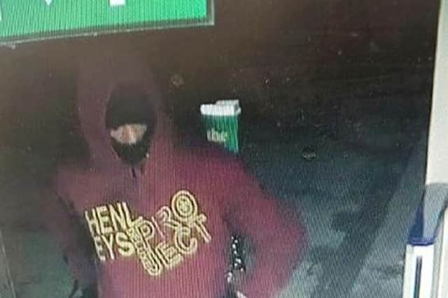 Police want to speak to this man after a Northampton Co-op shop was robbed.