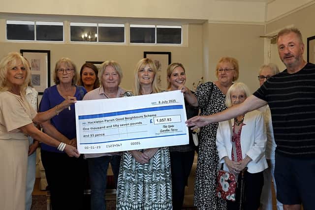Hackleton Parish Good Neighbours Scheme cheque presentation
