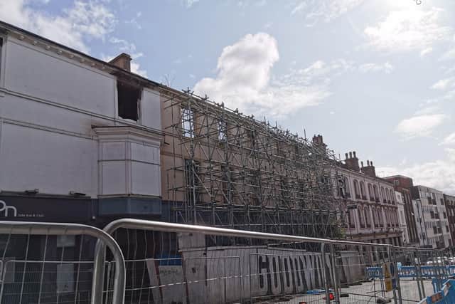 Here's what Bridge Street currently looks like after the fire on August 22