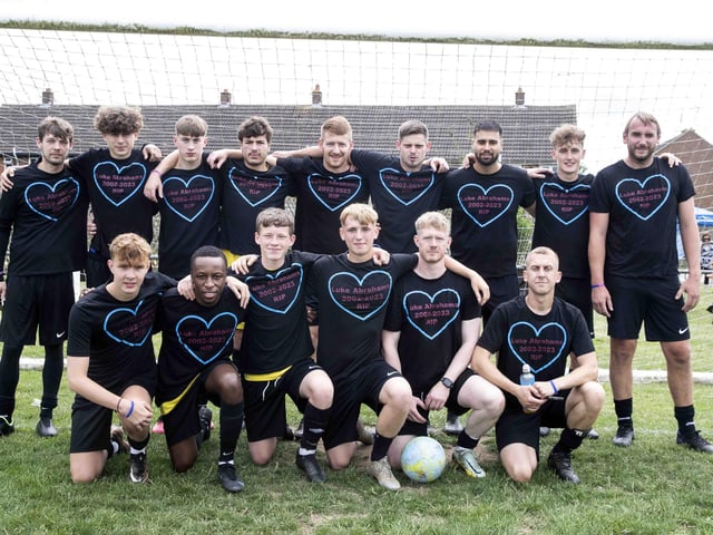 Hundreds gathered to remember 20-year-old Northampton amateur footballer Luke, who sadly died in January