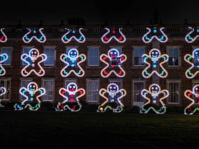 The Winter Light Trail at Delapre Abbey from November 18, 2022 to January 2, 2023.