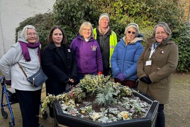 The new planter at Sponne Shopping Centre