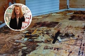 The owner of Seasons Greetings Cardshop, Karen Douglas-Walton, took to social media to share her “day from hell” when the Billing Garden Village maintenance team came to inspect a problem with her cabin flooring.