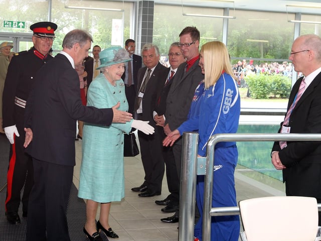 The Queen meets Caitlin McClatchey (Team GB swimmer from Brixworth)