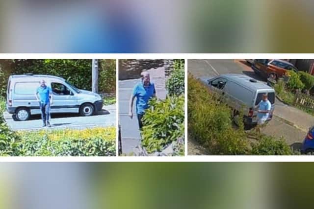 Police would like to speak to the men pictured.