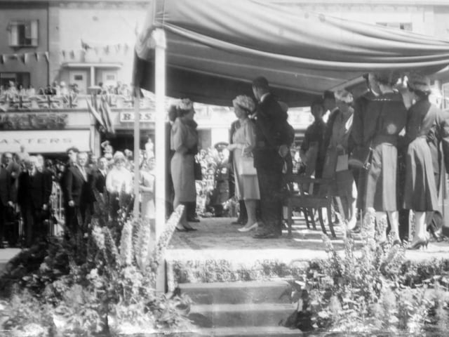The Queen's visit to Corby in 1961