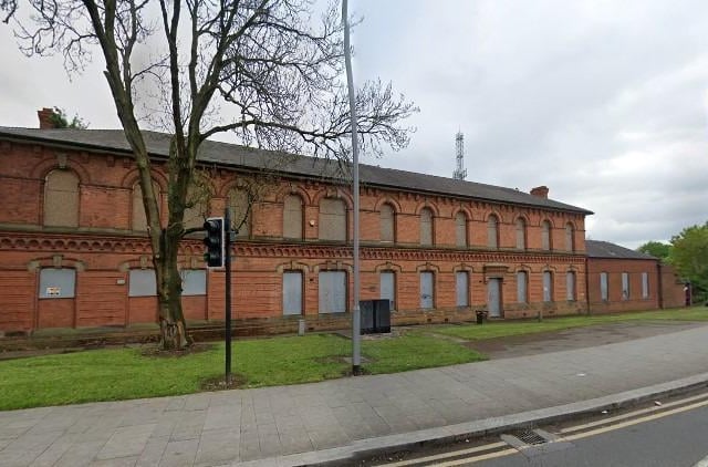 The former National Grid power company building stands empty and abandoned on the St Peter's Way roundabout