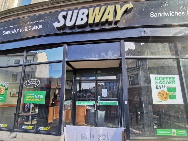 The Subway shop in Sheep Street has been closed for weeks now, with a sign in the shop window saying it is due to a water leak. It is not known when, or if, it will reopen.