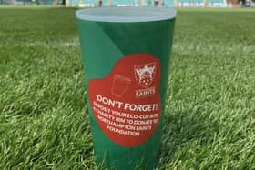 Eco cups can be donated at any of the Saints home matches this season