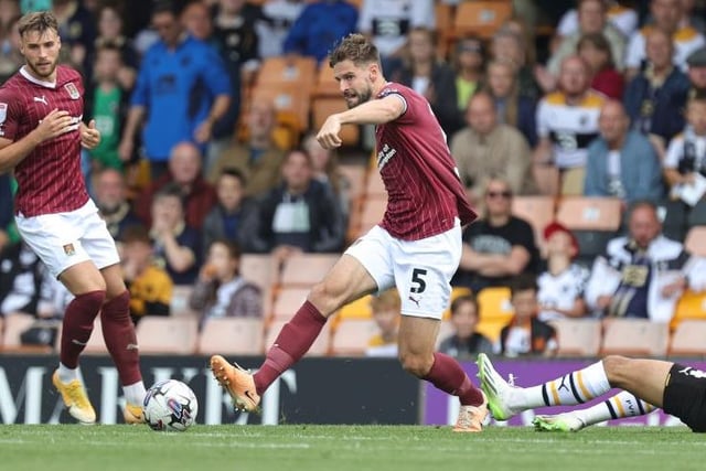 The Cobblers were under pressure for most of the game, and an extremely fit Vale side never stopped moving and probing with a lot of interchanging in attack, but Guthrie was unfazed. An absolute rock at the heart of defence. Two goal-saving blocks in second half... CHRON STAR MAN 8