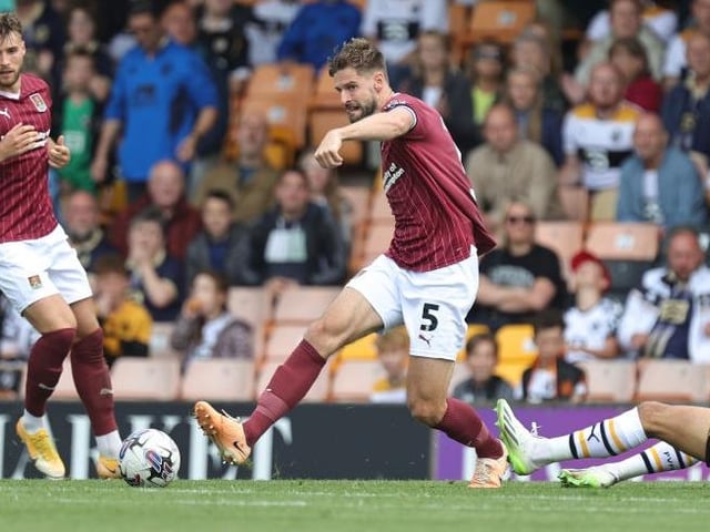 The Cobblers were under pressure for most of the game, and an extremely fit Vale side never stopped moving and probing with a lot of interchanging in attack, but Guthrie was unfazed. An absolute rock at the heart of defence. Two goal-saving blocks in second half... CHRON STAR MAN 8