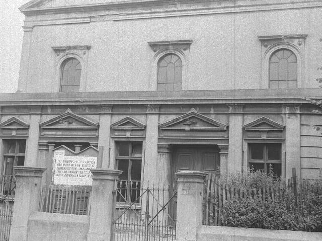 Commercial Street Chapel, off St Peter's Way, Northampton town centre July 16, 1959
