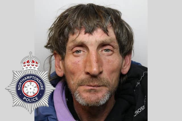 Mark Weems of Dorking Walk, Corby has been issued with a CBO after persistent begging/Northants Police