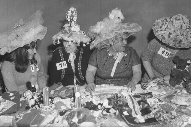 Mercury & Herald Merry Comrades Easter Bonnet parade and bazaar, Northampton Guildhall late 1960s