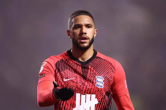 Tyler Roberts of Birmingham City looks on during the Sky Bet Championship match between Sheffield Wednesday and Birmingham at Hillsborough on February 09, 2024 in Sheffield, England. (Photo by Naomi Baker/Getty Images)