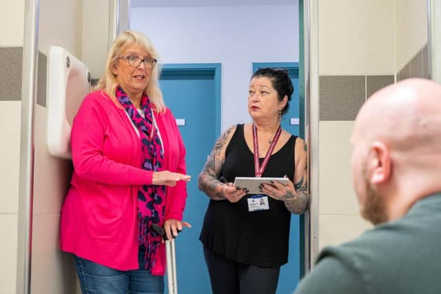 Two Independent Custody Visit volunteers pictured during a visit to the Criminal Justice Centre in Northampton