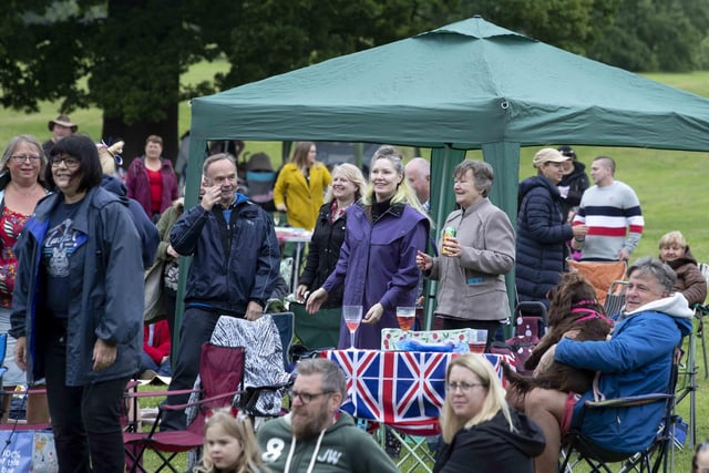 The event took place on Sunday (June 5) as part of the Queen's Platinum Jubilee celebrations. Visitors had picnics as they watched performers on the stage.