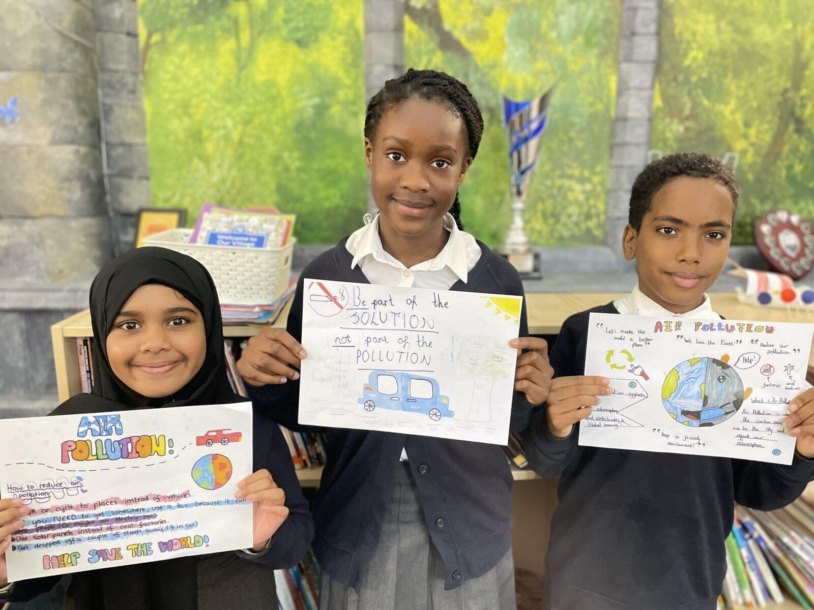 Pupils raise awareness of air pollution with winning poster designs - Vimarsana News