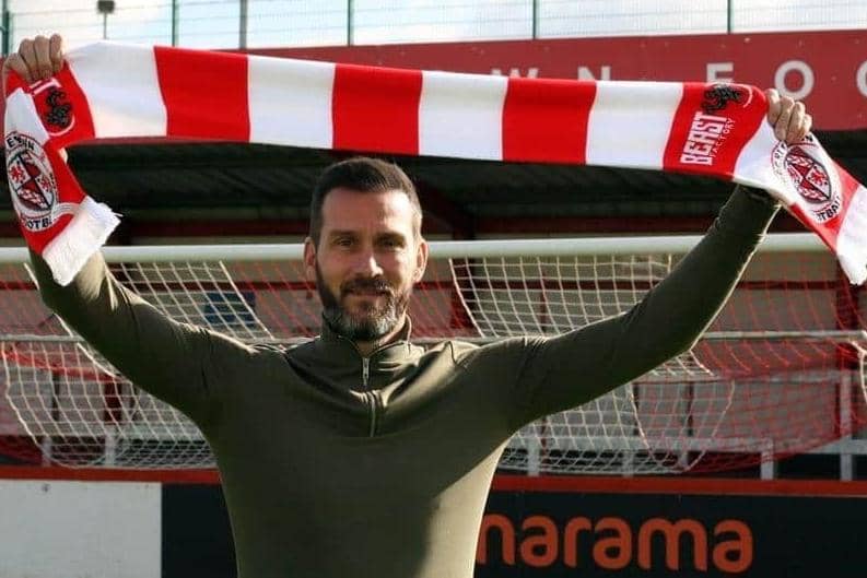 New Brackley Town boss Roger Johnson takes charge of his first match against AFC Fylde on Saturday
