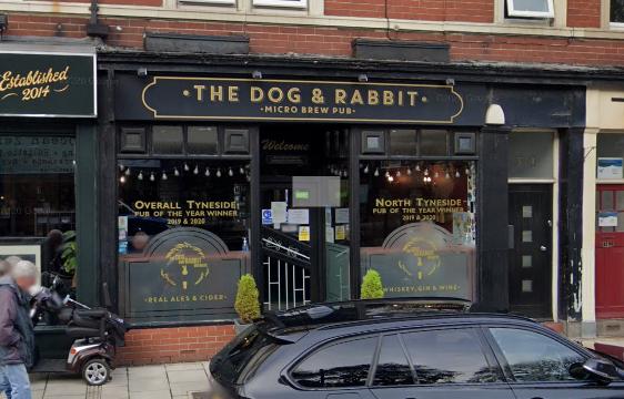 Whitley Bay's Dog and Rabbit has a rating of 4.6 from 367 reviews.