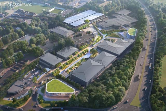 Illustrative 3D designs of what the modernised campus will look like.