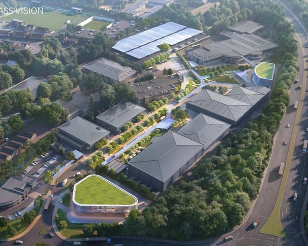 Illustrative 3D designs of what the modernised campus will look like.