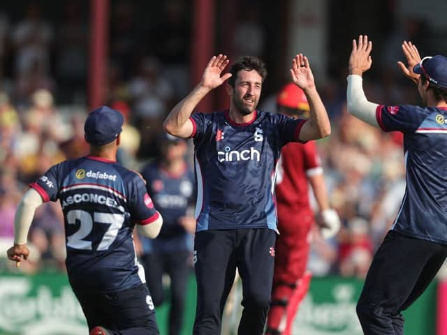 Ben Sanderson was the pick of the Steelbacks bowlers in the 2023 Vitality Blast campaign (Picture: David Rogers/Getty Images)