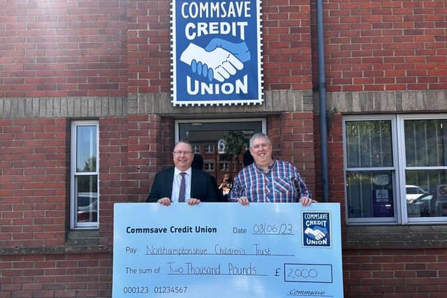 Commsave awards 2k to Northamptonshire children's charity