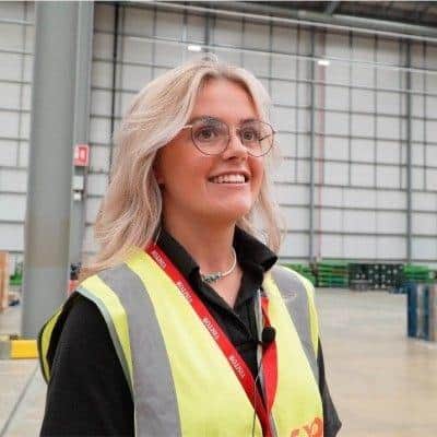 Ashleigh Page, winner at this years Generation Logistics Awards.